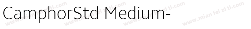 CamphorStd Medium字体转换